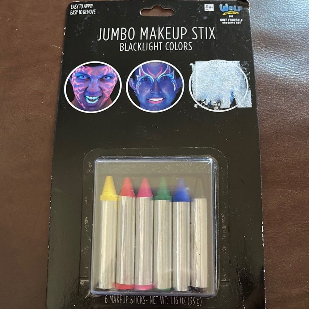 Jumbo makeup stix black light colors